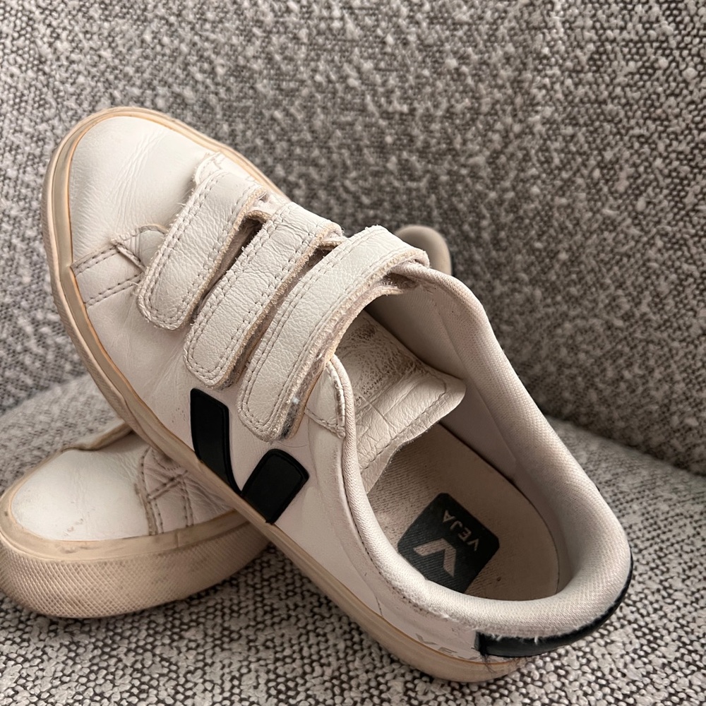 COPY - Veja White and Black Velcro Sneakers